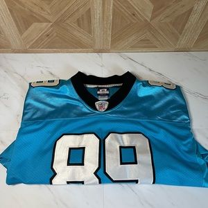 Authentic Reebok STEVE SMITH Carolina Panthers Blue Sewn NFL Jersey Mens…